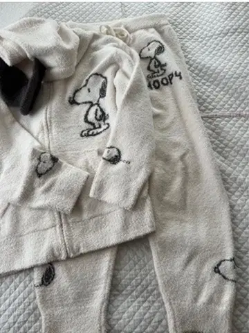 스누피 플리스 룸웨어