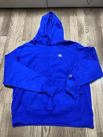 Champion Reverse Weave 후드티 L 사이즈 파랑