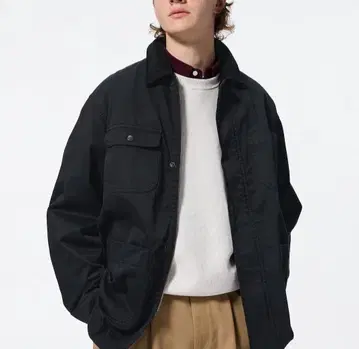 [ 새상품 ] GU 지유 커버올 자켓 ( 블랙 )