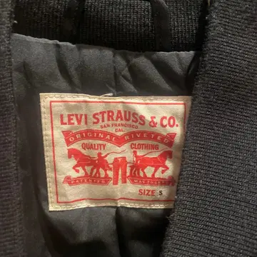 LEVI STRAUSS & CO. 블랙 봄버 자켓 S