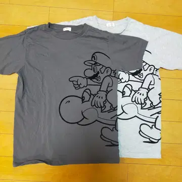 마리오 요시 T셔츠 L사이즈 2점 세트