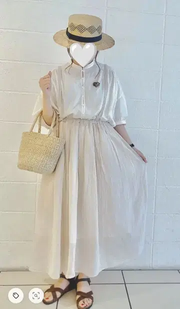 사만사 모스모스 서스펜더 개더 스커트