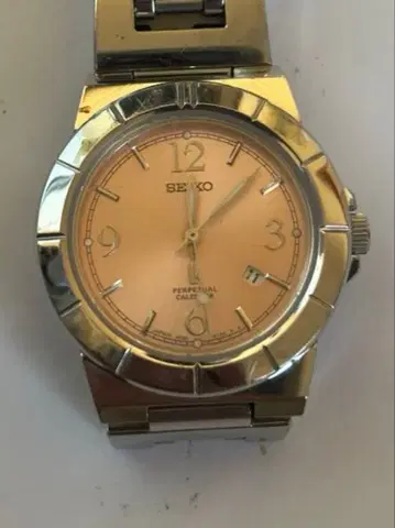 SEIKO 퍼페츄얼 달력 핑크 작동 안 함