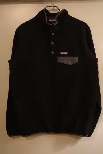 Patagonia Synchilla 플리스 풀오버 블랙 L
