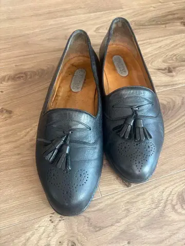 BALLY 발리 태슬 로퍼 블랙 가죽 8 1/2 26.5