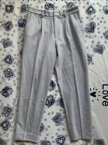 FRAMeWORK (프레임워크) 양면 기모 팬츠 라이트 그레이