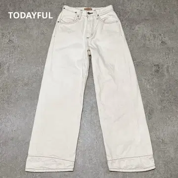TODAYFUL CYRIL's 화이트 데님 스티치 아이보리 일본제