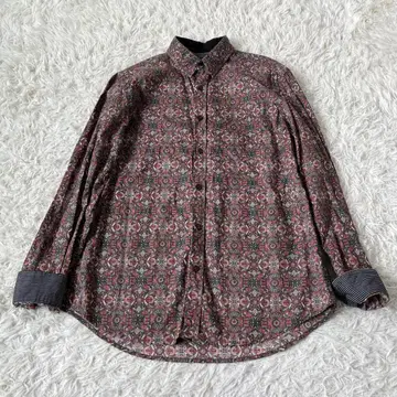 데시구알 올 패턴 셔츠 빅 로고 자수