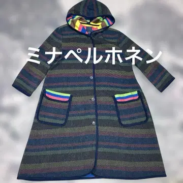 미나 페르호넨 후드 부착 코트 새상품급