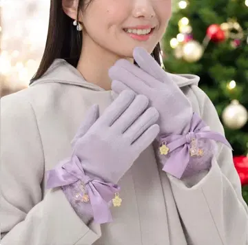 [ MARY QUANT ] 파스칼 장갑 그로브, 퍼플, 미사용 새상품!