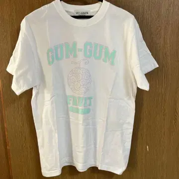 ONEPIECE 고무고무 열매 T셔츠 화이트