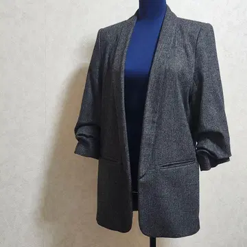 ZARA 블랙 숄카라 자켓 M 사이즈