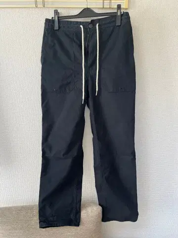 Hurley 블랙 워크 팬츠 드로우 스트링 포함