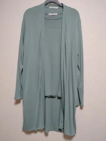 ICB 민트 그린 가디건 앙상블