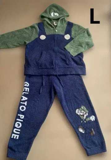 젤라피케 슈퍼 마리오 루이지 셋업 상하의 L