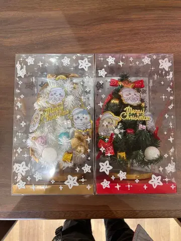 치이카와 크리스마스 트리 화이트 흰색 그린 녹색 하치와레 토끼