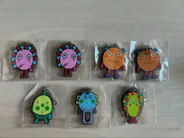 난자몬자 키링 8개 세트 (러버)