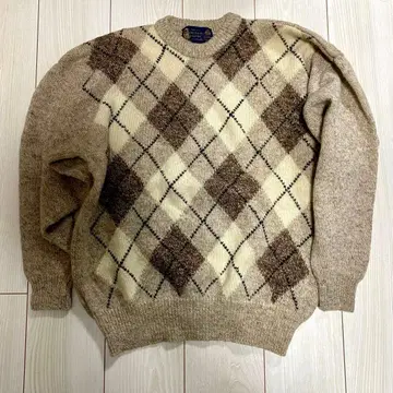 [새상품급] 셰틀랜드 90s 80s 스코틀랜드제 아가일 무늬 니트