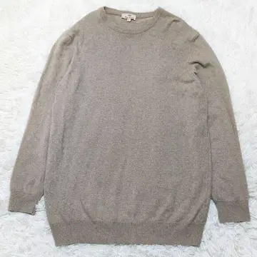 캐시미어 100 니트 셔츠 이탈리아제 베이지 L 사이즈