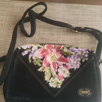 [양호품] 페이러 꽃무늬 숄더 백