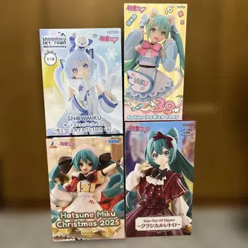 하츠네 미쿠 피규어 4개 세트