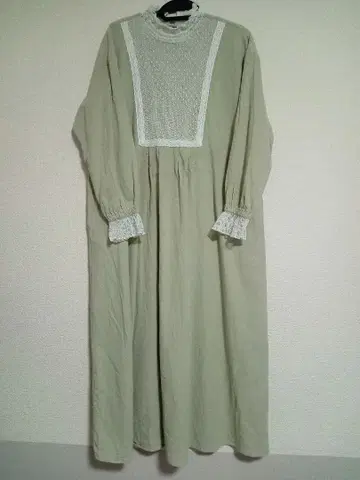 사만사 모스모스 도트 튤 스퀘어 부착 원피스 그린 M 사이즈