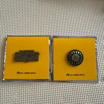 Mrs. GREEN APPLE 바벨 랜덤 가챠 핀즈 2종 세트