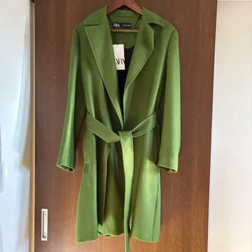 ZARA 자라 롱 코트 말차색 XS