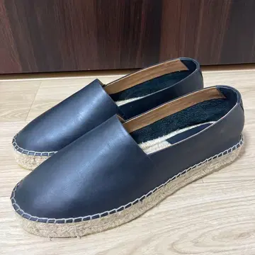 미사용 새상품 !JVAM 네이비 가죽 에스파드리유 42