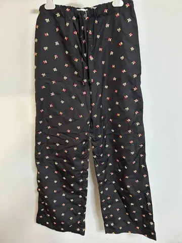 RIER 꽃무늬 자수 코튼 팬츠 S 사이즈