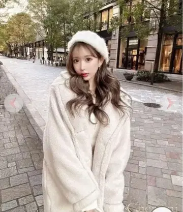 cherimi 셰리미 이토 모모 테디짱 코트 S 화이트