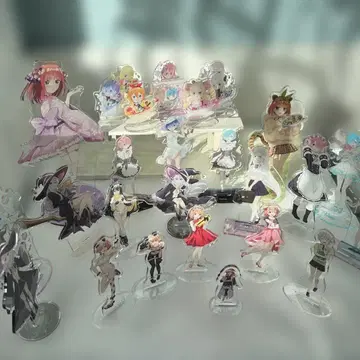 아크릴 스탠드 세트 카페 테마 다채로운 캐릭터