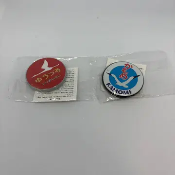 카모메 캔뱃지 2개 세트 유즈루 철도 기차