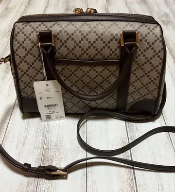 LOWRYS FARM 로리즈팜 보스턴 백 브라운 미사용 새상품