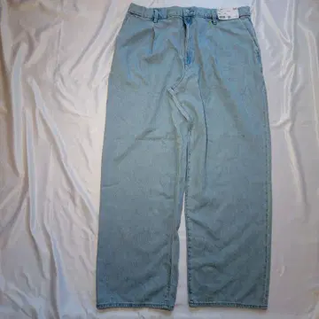 [ 미사용 ] UNIQLO 드레이프 데님 턱 팬츠 여성용 3XL