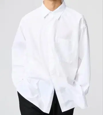 유니클로C 브로드 오버사이즈 셔츠 화이트 M 2장