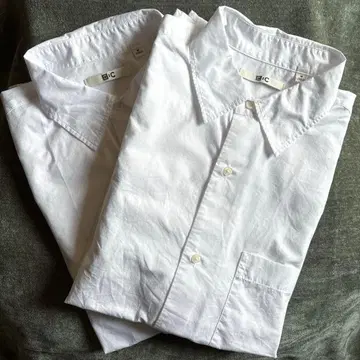 유니클로 C 브로드 오버사이즈 셔츠 화이트 M 2개 낱개 판매 가능