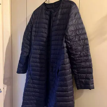 네이비 퀼팅 다운 자켓 L