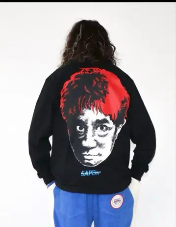 [ 미사용 ] 사풀 하마다 마코토 빨간 머리 롱티 L SAPEur