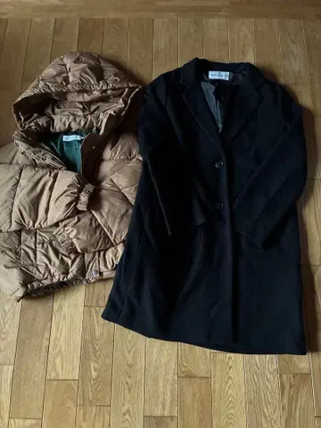 작은 키 AZUL by moussy 충전솜 다운 코트