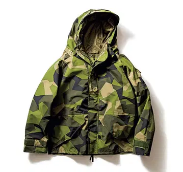 스웨덴군 ECWCS 스칸디나비아카모 M-90 밀리터리 후드티 S-M