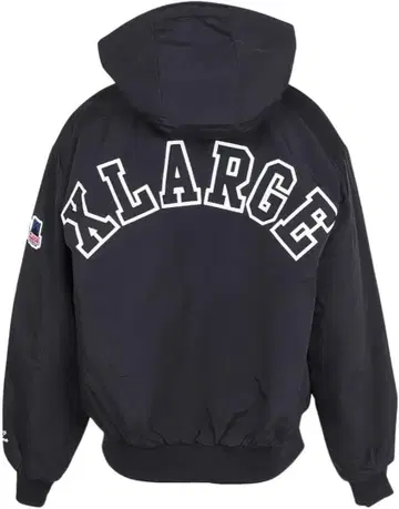 XLARGE 블랙 후드 부착 아우터
