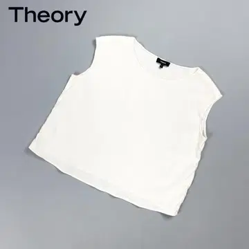 Theory 린넨 혼방 스트레치 슬리브리스 티셔츠 화이트 S*HD632