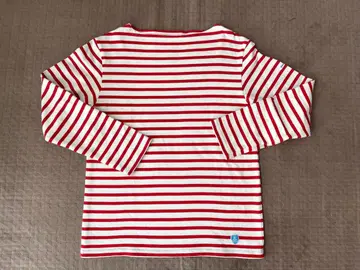 ORCIVAL 빨흰 스트라이프 긴팔 티셔츠