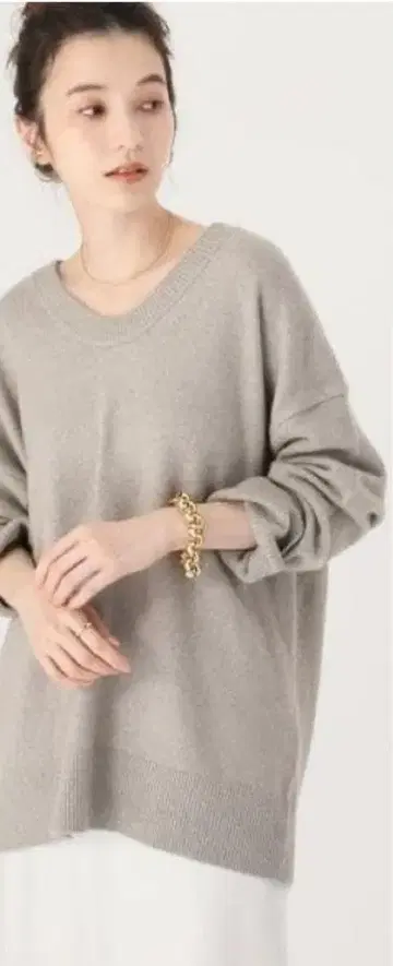 플라주 Plage U넥 울 니트 풀오버