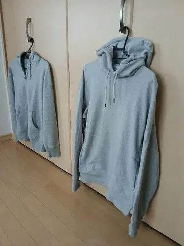 남성용 후드티 세트 유니클로 그레이