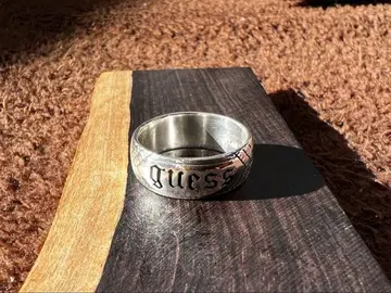 GUESS 실버 반지 엠보싱 가공 18호