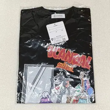 SCANDAL 톰과 제리 콜라보 T셔츠 블랙