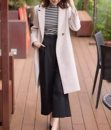 새상품급 anysis 뷰티 써모 와이드 팬츠 팬츠 보온 효과/스트레치