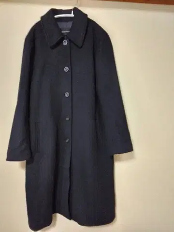 mizuiro ind 미즈이로 인드 스텐카라 코트 울 혼방 블랙